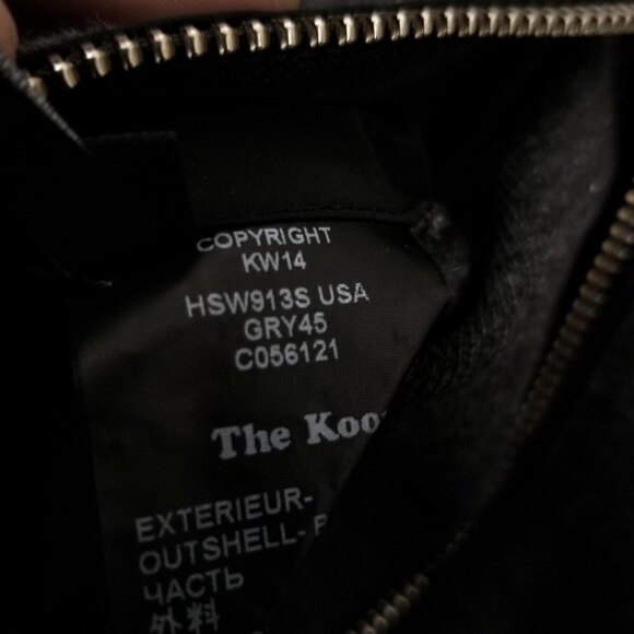 The Kooples Sport Reversible Windbreaker Hoodie Jacket Zip Up Mens Medium Black - Picture 10 of 11